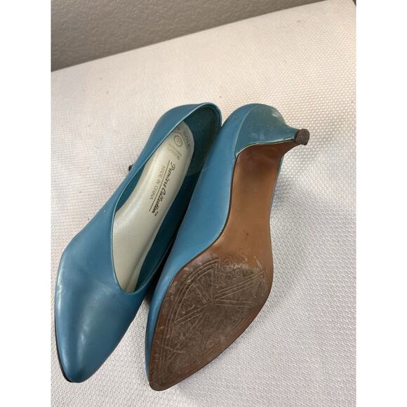 Vintage 1990’s Talons Premier Collections‎ Flex Sole Blue Heels Sz 7.5 - Picture 8 of 13
